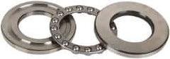 INA Bearing - 1-5/8" Inside x 2.969" Outside Diam, 13/16" Thick, Steel Ball Thrust Bearing - 14,000 Lbs. Static Capacity, 6,100 Max Pressure x Velocity - Exact Tool & Supply