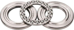 INA Bearing - 1-3/4" Inside x 3-3/32" Outside Diam, 13/16" Thick, Steel Ball Thrust Bearing - 14,000 Lbs. Static Capacity, 6,100 Max Pressure x Velocity - Exact Tool & Supply