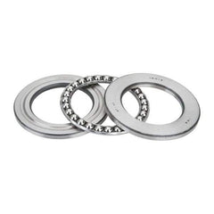 INA Bearing - 2-1/2" Inside x 3.969" Outside Diam, 13/16" Thick, Steel Ball Thrust Bearing - 27,500 Lbs. Static Capacity, 10,300 Max Pressure x Velocity - Exact Tool & Supply