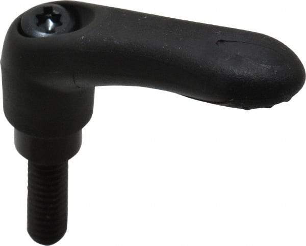 Gibraltar - 1/4-20, 0.39" Hub Diam, Thermoplastic Elastomer Adjustable Clamping Handle - 0.78" Stud Length - Exact Tool & Supply