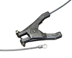Hubbell Workplace - 19 AWG, 3 Ft., Hand Clamp, Terminal, Grounding Cable with Clamps - Noninsulated - Exact Tool & Supply