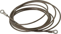 Hubbell Workplace - 19 AWG, 10 Ft., Terminal, Grounding Cable with Clamps - Noninsulated, Includes (2) 1/4 Inch Terminals - Exact Tool & Supply