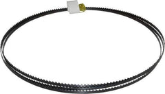 Starrett - 6 TPI, 7' 9-1/2" Long x 1/4" Wide x 0.025" Thick, Welded Band Saw Blade - Carbon Steel, Toothed Edge, Raker Tooth Set, Flexible Back, Contour Cutting - Exact Tool & Supply