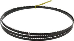 Starrett - 4 TPI, 7' 9-1/2" Long x 3/8" Wide x 0.025" Thick, Welded Band Saw Blade - Carbon Steel, Toothed Edge, Raker Tooth Set, Flexible Back, Contour Cutting - Exact Tool & Supply