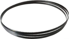 Starrett - 6 TPI, 7' 9-1/2" Long x 3/8" Wide x 0.025" Thick, Welded Band Saw Blade - Carbon Steel, Toothed Edge, Raker Tooth Set, Flexible Back, Contour Cutting - Exact Tool & Supply