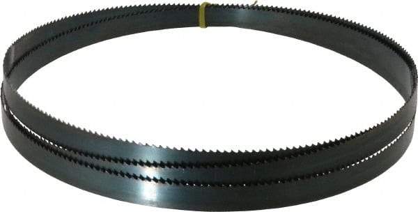 Starrett - 6 TPI, 9' Long x 3/4" Wide x 0.032" Thick, Welded Band Saw Blade - Carbon Steel, Toothed Edge, Raker Tooth Set, Flexible Back, Contour Cutting - Exact Tool & Supply