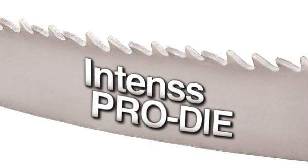 Starrett - 8 to 12 TPI, 16' Long x 1/2" Wide x 0.025" Thick, Welded Band Saw Blade - Bi-Metal, Toothed Edge, Raker Tooth Set, Contour Cutting - Exact Tool & Supply