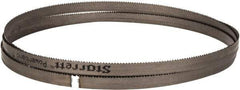 Starrett - 10 TPI, 7' 5" Long x 1/2" Wide x 0.035" Thick, Welded Band Saw Blade - Bi-Metal, Toothed Edge, Raker Tooth Set, Contour Cutting - Exact Tool & Supply