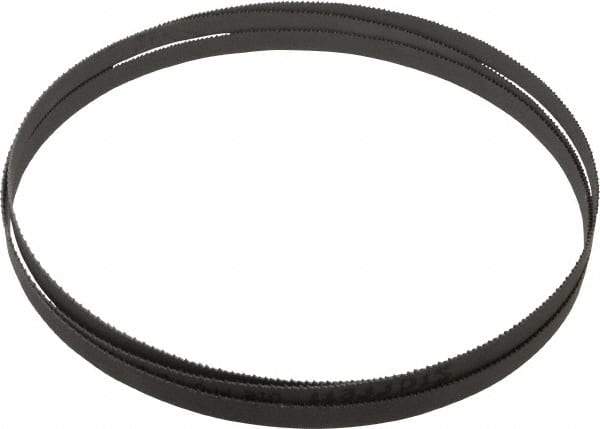 Starrett - 10 to 14 TPI, 7' 5" Long x 1/2" Wide x 0.035" Thick, Welded Band Saw Blade - Bi-Metal, Toothed Edge, Raker Tooth Set, Contour Cutting - Exact Tool & Supply