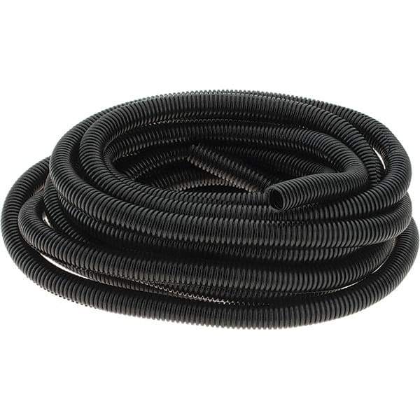 Value Collection - 25' Long, Flexible Wire Loom Conduit - Plastic, 5/8" ID - Exact Tool & Supply