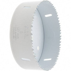 Value Collection - 5" Diam, 1-1/2" Cutting Depth, Hole Saw - Bi-Metal Saw, Toothed Edge - Exact Tool & Supply