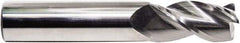 M.A. Ford - 3/8", 3 Flute, Solid Carbide, 0.03" Corner Radius End Mill - 3" OAL, 1" LOC - Exact Tool & Supply