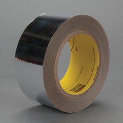3M - Film Tape; Material Type: Metal or Metal Blend ; Thickness (mil): 2.1000 ; Color: Silver ; Adhesive Material: Acrylic ; Width (Inch): 1/2 ; Length (Feet): 216.000 - Exact Tool & Supply
