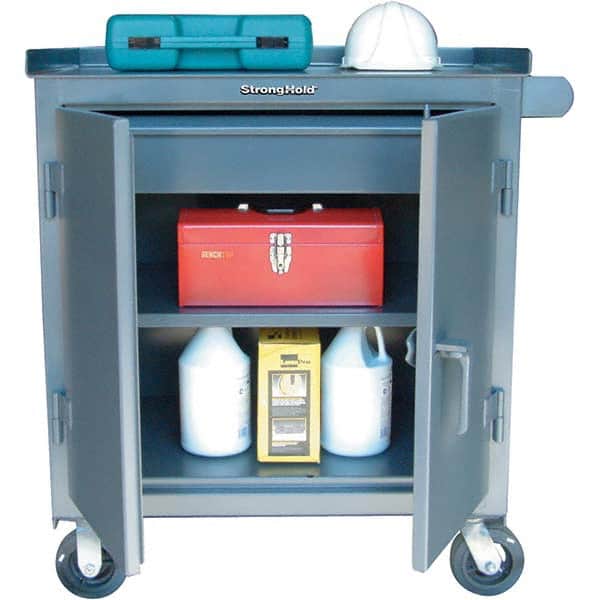 Strong Hold - Tool Storage Carts Type: Tool Cart Number of Drawers: 1 - Exact Tool & Supply