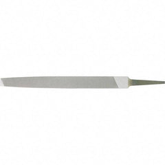 Stanley - 8" Long, Bastard Cut, Flat American-Pattern File - Single Cut, 1/4" Overall Thickness - Exact Tool & Supply