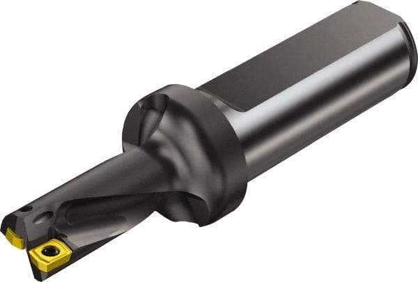 Sandvik Coromant - 2.2515" Max Drill Depth, 2xD, 1.062" Diam, Indexable Insert Drill - 2 Inserts, 1-1/4" Shank Diam, Straight Shank - Exact Tool & Supply