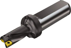 Sandvik Coromant - 3.15" Max Drill Depth, 2xD, 1-1/2" Diam, Indexable Insert Drill - 2 Inserts, 1-1/2" Shank Diam, Straight Shank - Exact Tool & Supply