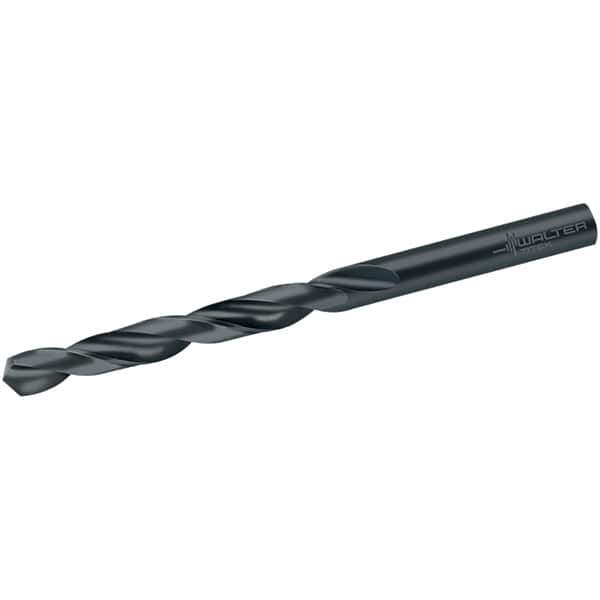 Walter-Titex - 39/64" 118° High Speed Steel Jobber Drill - Oxide Finish, Right Hand Cut, Spiral Flute, Straight Shank, 178mm OAL, N Point - Exact Tool & Supply