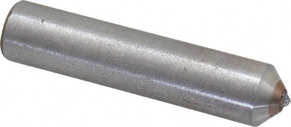 Made in USA - 1/4 Carat Single Point Diamond Dresser - 2" Long x 7/16" Shank Diam - Exact Tool & Supply