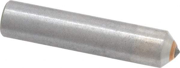 Made in USA - 1/2 Carat Single Point Diamond Dresser - 2" Long x 7/16" Shank Diam - Exact Tool & Supply