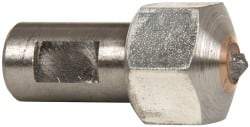 Made in USA - 1/2 Carat Single Point Diamond Dresser - 3/4" Long x 7/16" Shank Diam - Exact Tool & Supply