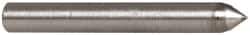 Made in USA - 1" Long x 1/8" Shank Diam Single Point Diamond Dresser - 75° Included Angle - Exact Tool & Supply