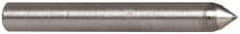 Made in USA - 1" Long x 1/8" Shank Diam Single Point Diamond Dresser - 75° Included Angle - Exact Tool & Supply