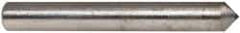 Made in USA - 1" Long x 1/8" Shank Diam Single Point Diamond Dresser - 90° Included Angle - Exact Tool & Supply