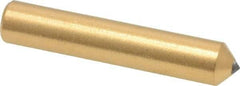 Norton - 1/3 Carat Single Point Diamond Dresser - 2" Long x 3/8" Shank Diam, Contains 3 Stones - Exact Tool & Supply