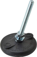 Gibraltar - 3/8-16 Bolt Thread, Studded Pivotal Stud Mount Leveling Pad & Mount - 5,000 Max Lb Capacity, 3" Base Diam - Exact Tool & Supply