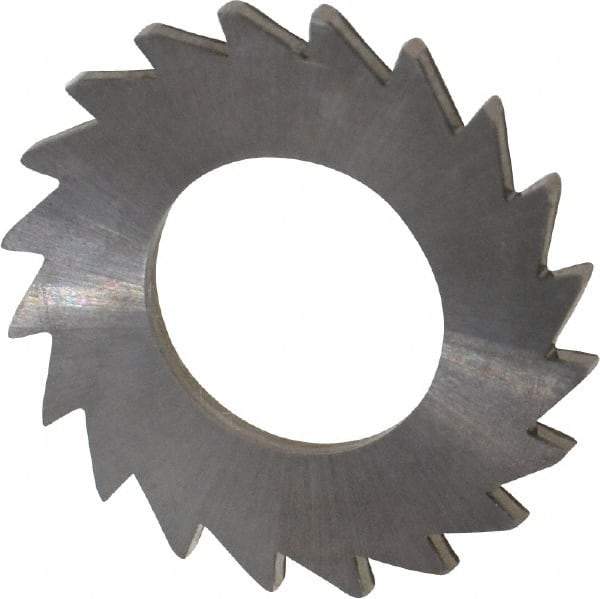 Made in USA - 1" Diam x 1/16" Blade Thickness x 1/2" Arbor Hole Diam, 20 Tooth Slitting and Slotting Saw - Arbor Connection, Solid Carbide, Concave Ground - Exact Tool & Supply