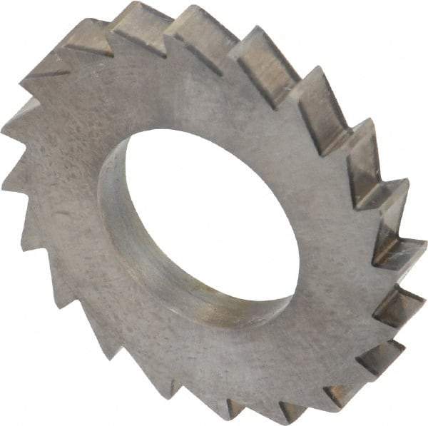 Made in USA - 1" Diam x 1/8" Blade Thickness x 1/2" Arbor Hole Diam, 20 Tooth Slitting and Slotting Saw - Arbor Connection, Solid Carbide, Concave Ground - Exact Tool & Supply