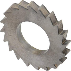 Made in USA - 1" Diam x 1/8" Blade Thickness x 1/2" Arbor Hole Diam, 20 Tooth Slitting and Slotting Saw - Arbor Connection, Solid Carbide, Concave Ground - Exact Tool & Supply