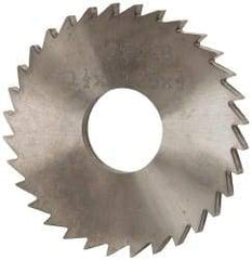 Made in USA - 1-1/2" Diam x 1/8" Blade Thickness x 1/2" Arbor Hole Diam, 32 Tooth Slitting and Slotting Saw - Arbor Connection, Solid Carbide, Concave Ground - Exact Tool & Supply