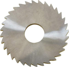 Made in USA - 1-3/4" Diam x 1/8" Blade Thickness x 1/2" Arbor Hole Diam, 32 Tooth Slitting and Slotting Saw - Arbor Connection, Solid Carbide, Concave Ground - Exact Tool & Supply