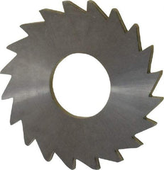 Made in USA - 1" Diam x 1/16" Blade Thickness x 3/8" Arbor Hole Diam, 20 Tooth Slitting and Slotting Saw - Arbor Connection, Right Hand, Uncoated, Solid Carbide, Concave Ground - Exact Tool & Supply