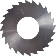 Made in USA - 1-1/4" Diam x 1/16" Blade Thickness x 1/2" Arbor Hole Diam, 24 Tooth Slitting and Slotting Saw - Arbor Connection, Right Hand, Uncoated, Solid Carbide, Concave Ground - Exact Tool & Supply
