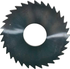 Made in USA - 1-1/2" Diam x 1/16" Blade Thickness x 1/2" Arbor Hole Diam, 32 Tooth Slitting and Slotting Saw - Arbor Connection, Uncoated, Solid Carbide, Concave Ground - Exact Tool & Supply