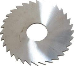 Made in USA - 1-3/4" Diam x 1/16" Blade Thickness x 1/2" Arbor Hole Diam, 32 Tooth Slitting and Slotting Saw - Arbor Connection, Solid Carbide, Concave Ground - Exact Tool & Supply