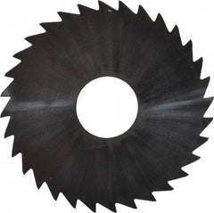 Made in USA - 1-3/4" Diam x 0.0313" Blade Thickness x 1/2" Arbor Hole Diam, 32 Tooth Slitting and Slotting Saw - Arbor Connection, Uncoated, Solid Carbide, Concave Ground - Exact Tool & Supply