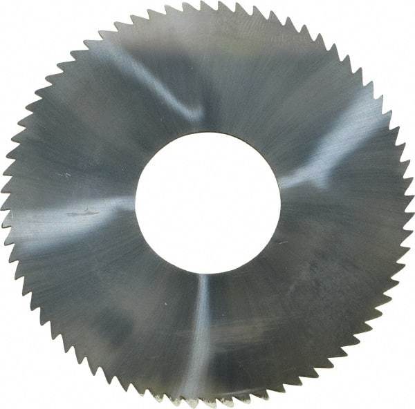 Made in USA - 2-1/2" Diam x 1/16" Blade Thickness x 7/8" Arbor Hole Diam, 72 Tooth Slitting and Slotting Saw - Arbor Connection, Solid Carbide, Concave Ground - Exact Tool & Supply