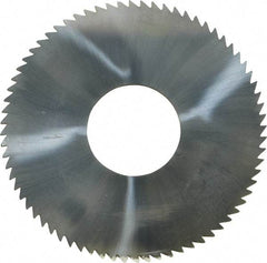 Made in USA - 2-1/2" Diam x 1/16" Blade Thickness x 7/8" Arbor Hole Diam, 72 Tooth Slitting and Slotting Saw - Arbor Connection, Solid Carbide, Concave Ground - Exact Tool & Supply
