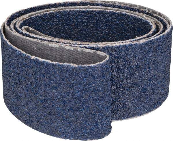 Norton - 1-1/2" Wide x 60" OAL, 36 Grit, Zirconia Alumina Abrasive Belt - Zirconia Alumina, Very Coarse, Coated, Y Weighted Cloth Backing, Dry, Series R821 - Exact Tool & Supply