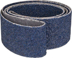 Norton - 1-1/2" Wide x 60" OAL, 36 Grit, Zirconia Alumina Abrasive Belt - Zirconia Alumina, Very Coarse, Coated, Y Weighted Cloth Backing, Dry, Series R821 - Exact Tool & Supply