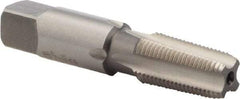 Union Butterfield - 1/8-27 NPT Thread, 4 Flute Standard Pipe Tap - 2-1/8" OAL, 3/4" Thread Length, 7/16" Shank Diam, Bright Finish - Exact Tool & Supply