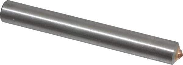 Made in USA - 1/2 Carat Single Point Diamond Dresser - 3" Long x 3/8" Shank Diam - Exact Tool & Supply