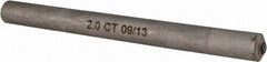 Made in USA - 2 Carat Single Point Diamond Dresser - 3" Long x 1/2" Shank Diam - Exact Tool & Supply