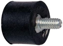 Tech Products - 45 Lb Capacity, 1/4-20 Plate/Stud Vibration Isolator - 1" Diam, 3/4" High - Exact Tool & Supply