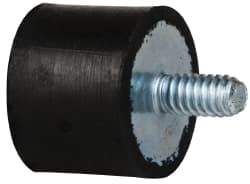 Tech Products - 50 Lb Capacity, 1/4-20 Plate/Stud Vibration Isolator - 1" Diam, 3/4" High - Exact Tool & Supply