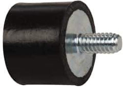 Tech Products - 75 Lb Capacity, 1/4-20 Plate/Stud Vibration Isolator - 1" Diam, 3/4" High - Exact Tool & Supply